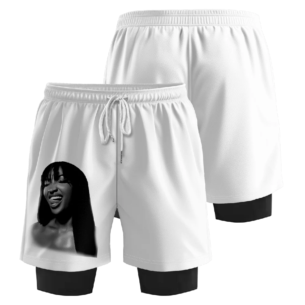 Shenseea Vintage Never Gets Late Here Tour Merch Поддельные две шорты Новые мужские брюки с коротким