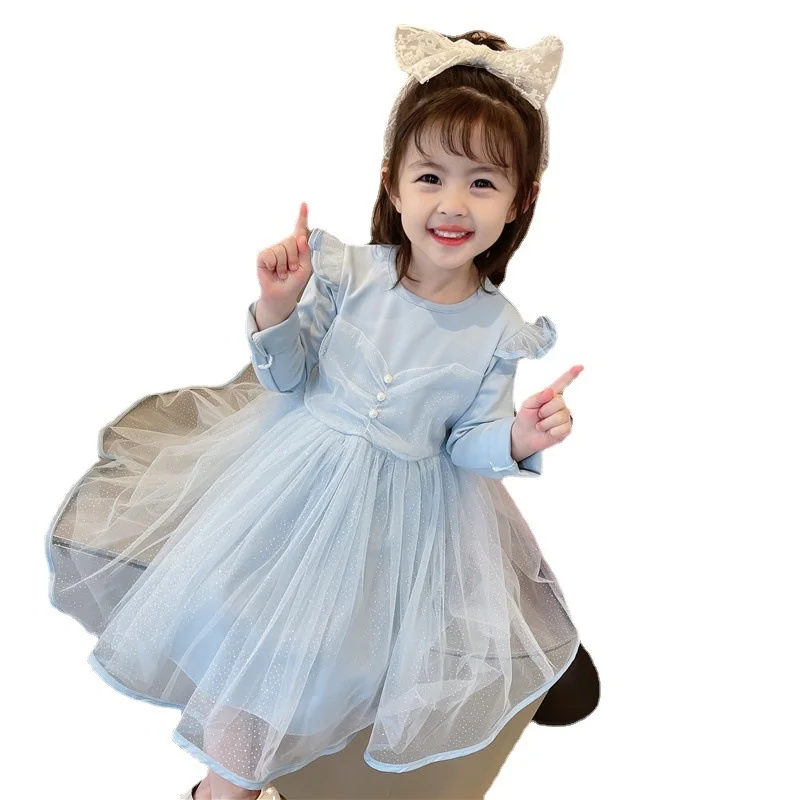 

Новое Детское платье для девочек, вечернее платье для вечеринки и свадьбы, детское платье принцессы, бальное платье для выступления
