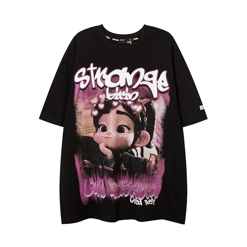 

Men’s 2022 new spring/summer cartoon printed short-sleeved men’s t-shirt