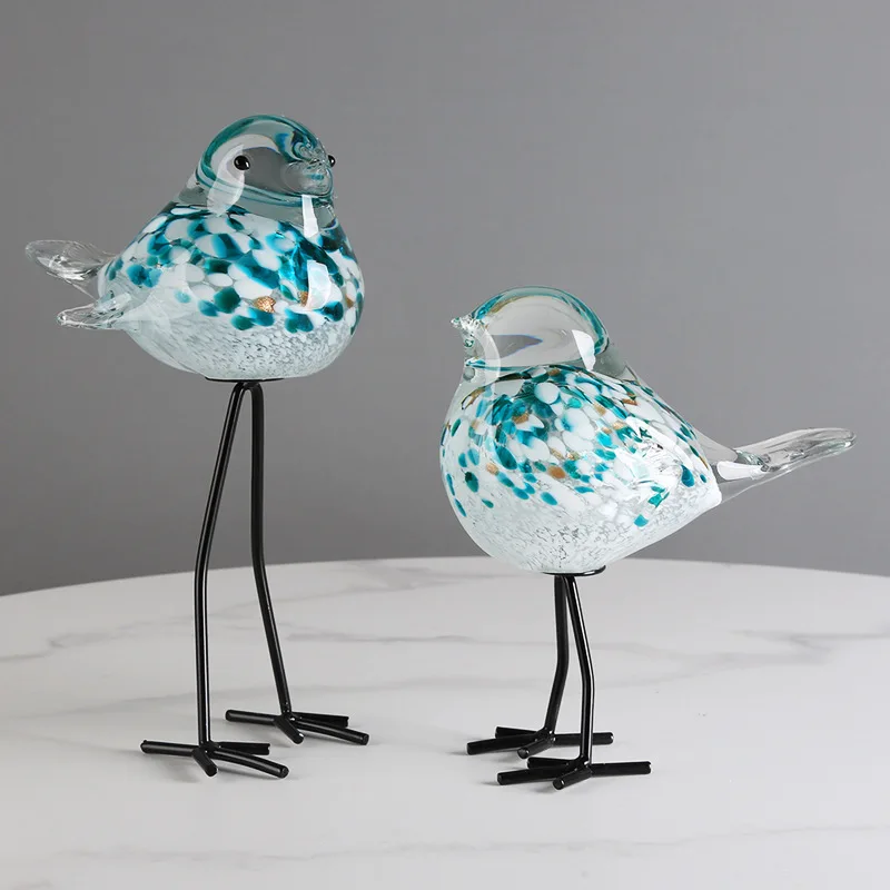

Light And Extravagant Colored Glaze Colorful Magpie Ornaments Living Room Desktop Modern Simplicity Home Decoration Accessories