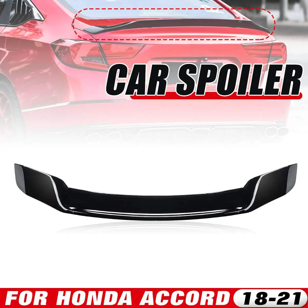 New Car Rear Spoiler Wing Lip Extension For Honda Accord 10th 2018-2021 Rear Trunk Spoiler Lip Boot Wing Lip Tail Wing Decor