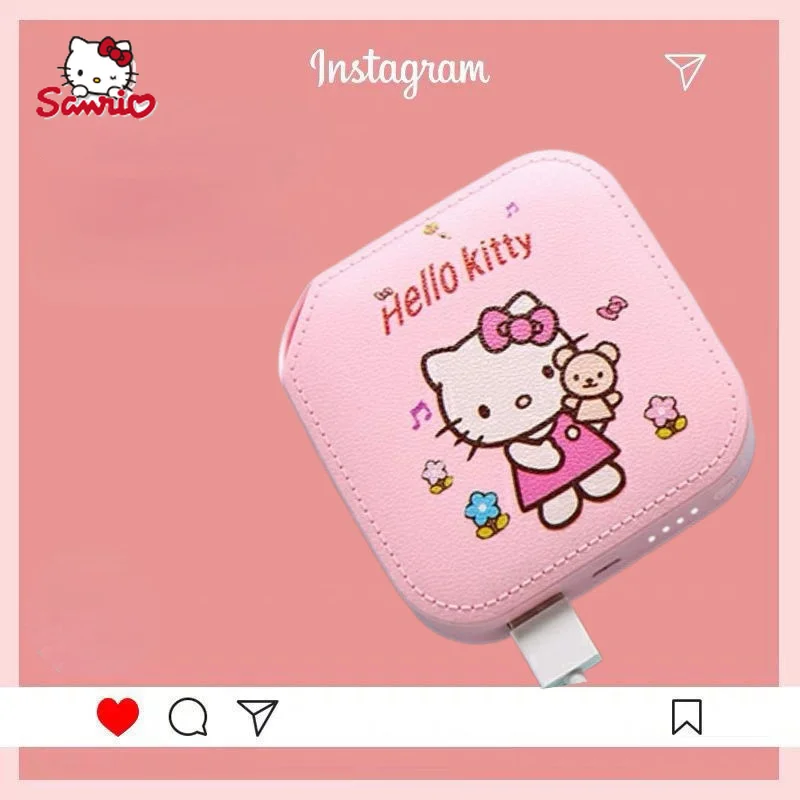 

Sanrio Hello Kitty Mini Power Bank 10000 mAh Large Capacity Compact Convenient and Lightweight Power Bank
