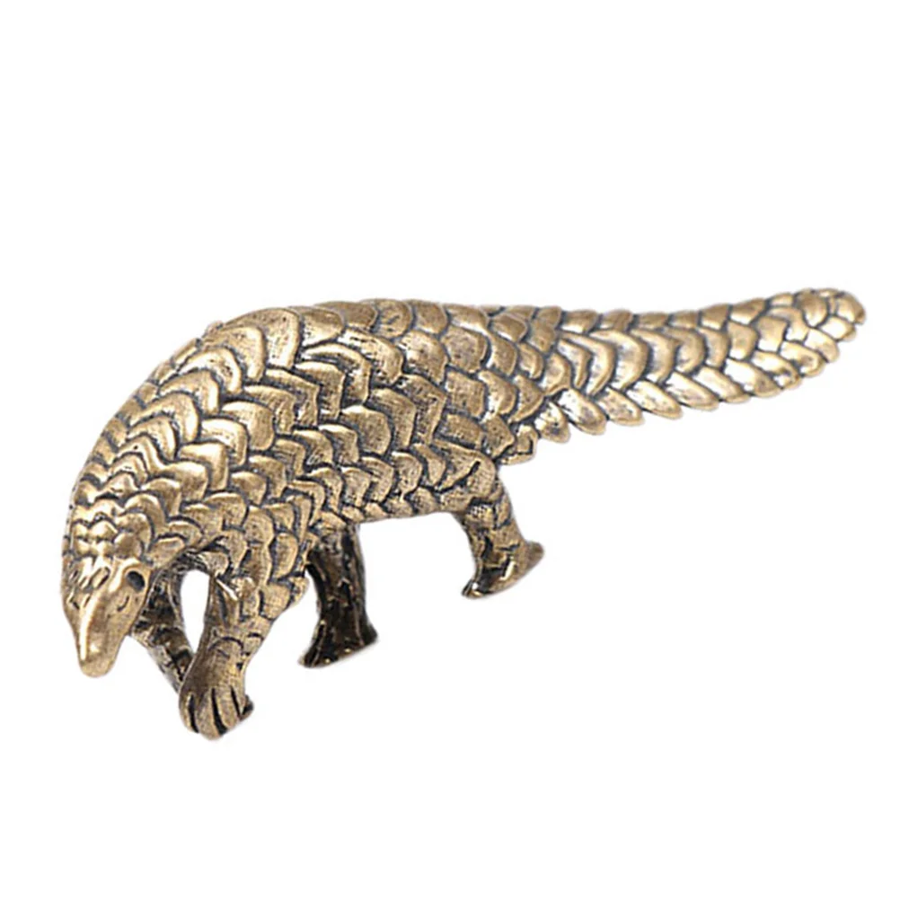 

Brass Animal Pangolin Figurine Desktop Decor Ornament Chinese Statue Sculpture Shui Feng Ornaments Zodiac Figurines Good Vintage