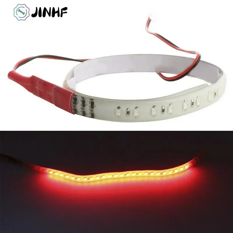 

2PCS Red 30CM Waterproof LED Flexible Strips Knight Rider Light 3528 32Led DRL Car Strobe Flash Decoration Strip