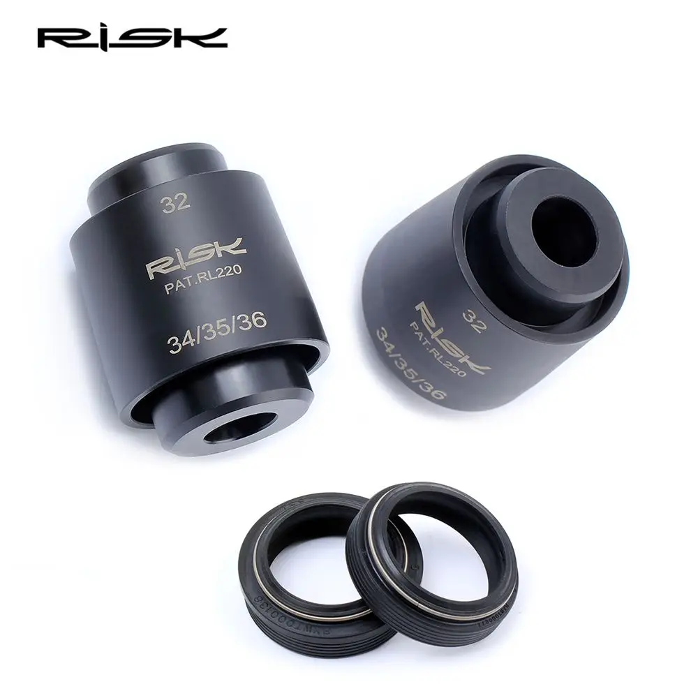 Купи RISK Mountain Bike Suspension Front Fork Oil Seal Dust Seal Installation Tool 32/34/35/36mm MTB Bicycle Shock Absorb Fork RL220 за 288 рублей в магазине AliExpress