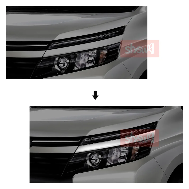 Наклейки на переднюю фару для Voxy ZWR80G/ZRR80W/85W/80G/85G нержавеющая сталь Стайлинг