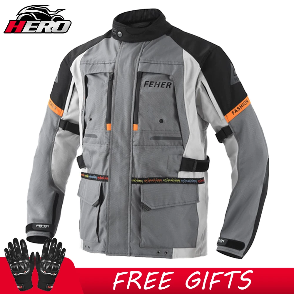 2023 New Motorcycle Jacket Waterproof Motorbike Jackets Motocross Riding Clothing Removable Inner Lining And Waterproof Lining