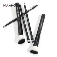 maange black 5 pcs makeup brushes set professional blush eye shadow foundation concealer blending lip cosmetics makeup tools