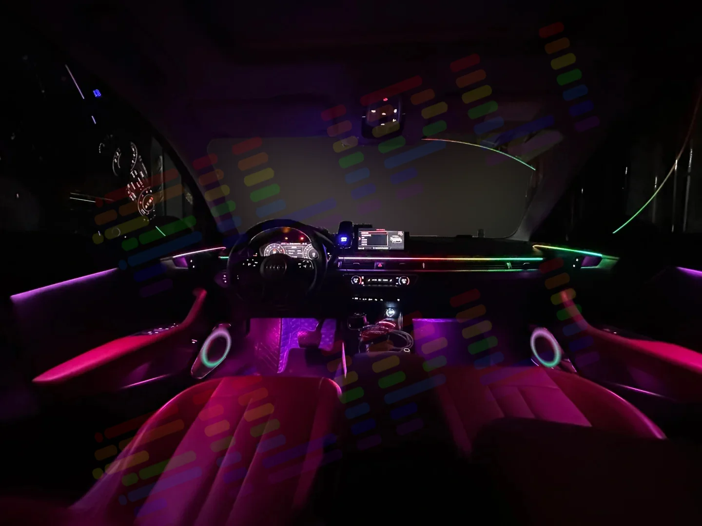FILIPLI для Toyota Prius 3 интерьерная светодиодная лента RGB Symphony автомобиля с 64 цветами и