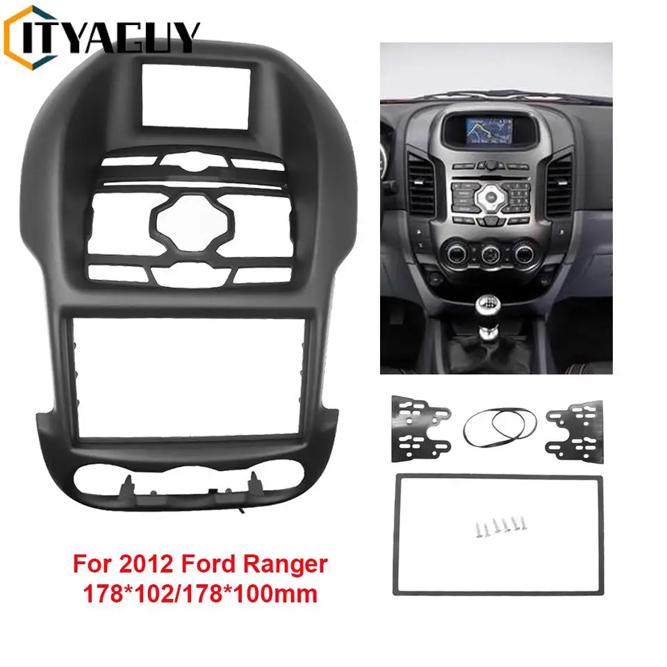 

2Din Car Radio Stereo Fascia For Ford Ranger 2012 DVD Frame Panel Plate Mounting Dash Refitting Protect Installation Bezel Trim