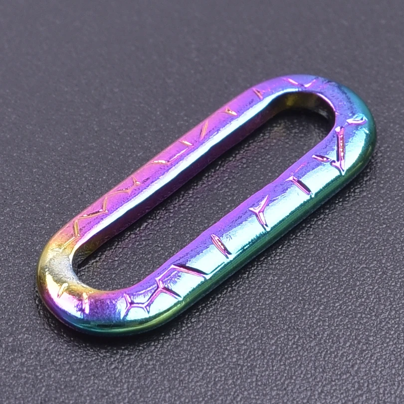 3pcs Texture Unevenness Oval Hollow Out Charm For Jewelry Making Stainless Steel Pendants Fit Necklaces Bracelet  Accessories