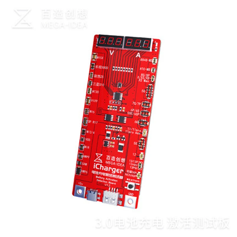 

QIANLI MEAGA-IDEA 3.0 iCharger Battery Charge Activation Test Board For iPhone 5-13 Pro Max Circuit Board Charging Repair Tester