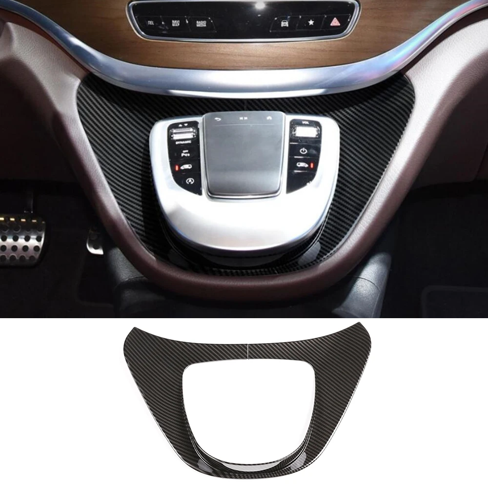 ABS Central Control Panel Multimedia Cover For Benz V Class 2015-2021 Interior Car Accessories