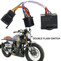 motorcycle double flash switch hazard light switch button for fb mondial hps 125 300