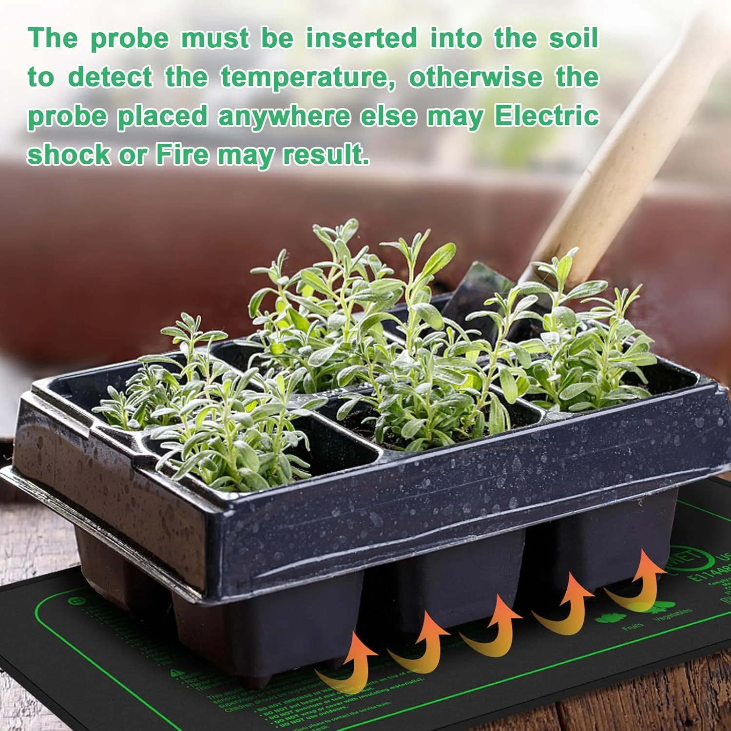 Цифровой Термостат С Подогревом Коврик Для Рассады Домашнее Проращивание