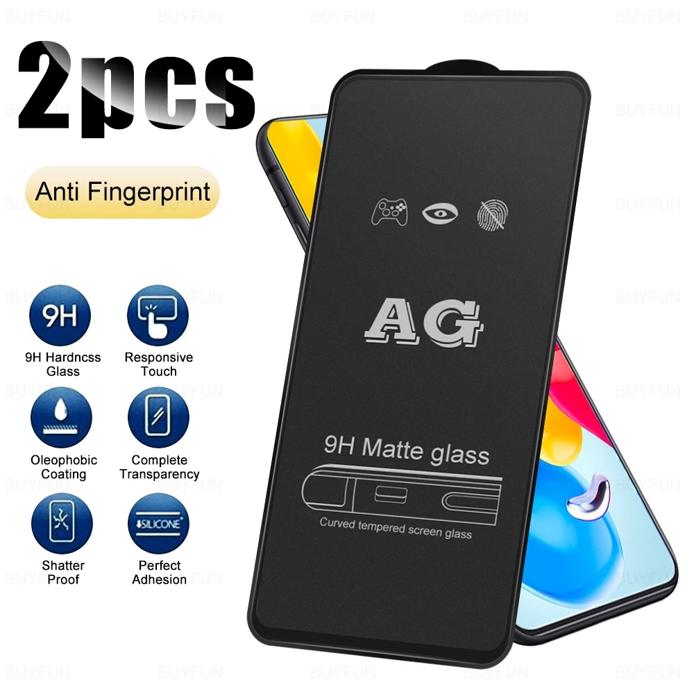 

Матовое закаленное переднее стекло для Redmi Note 11 11S 11 PRO, Защитная пленка для экрана с полным покрытием для Redmi 11T, 11 PRO PLUS, стекло для экрана, 2 шт.