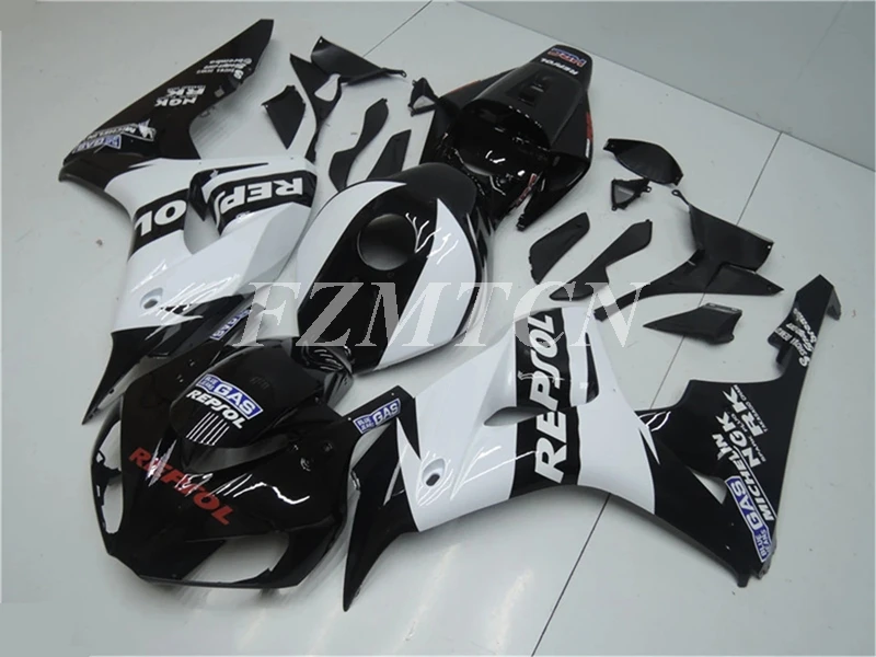 

Injection Mold New ABS Motorcycle Fairings Kit Fit for HONDA CBR1000RR 2006 2007 06 07 Bodywork Set Custom Black White