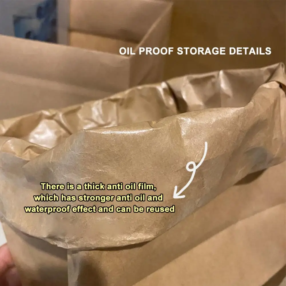 

Storage Bag Thickened Simple Waterproof Oil-proof Makeup Storage Dormitory Storage Box Bag Kraft Paper Bag Cowhide Storage Bags