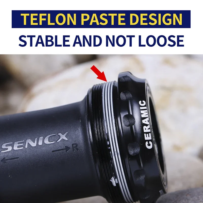 SENICX T47 Нижний кронштейн 68 Ширина рамы 30 мм Центральный вал велосипеда Лучший