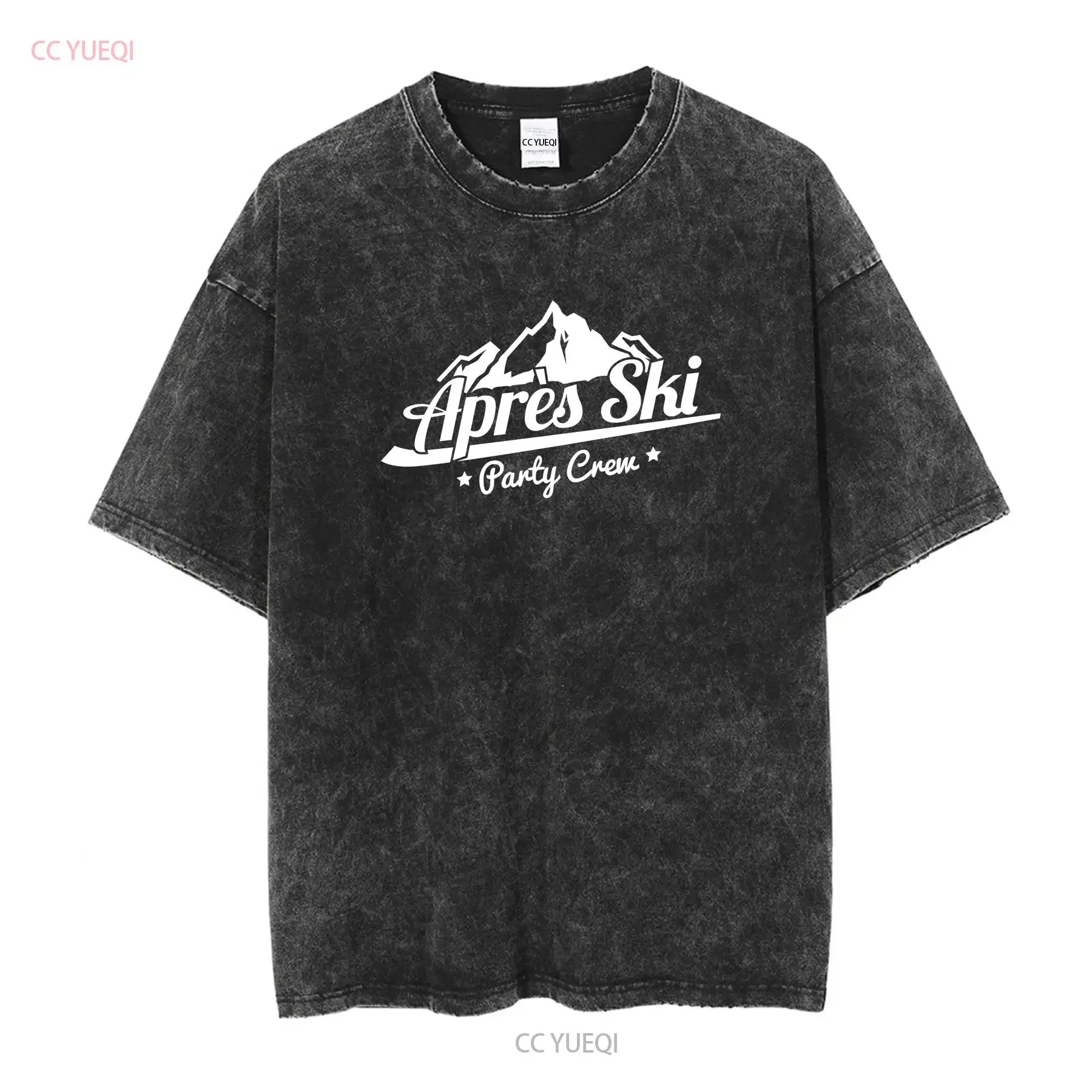 Фото Predisk Ski Party Crew Футболка Fun CulT Skiing Mountains Drinking Vacation S 5XL винтажная стираная уличная дизайнерская одежда homme №2