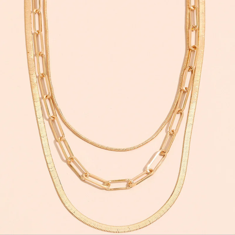 

Simple Punk Vintage Multilayer Necklace Jewelry Accessories