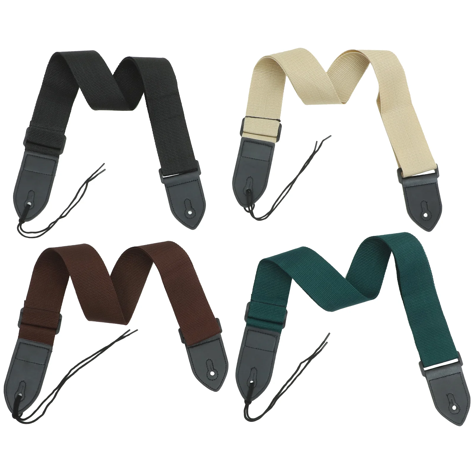 

4 Pcs Guitar Sling Shoulder Strap Replacement Belt Polyester Ukulele Adjustable