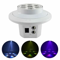 aucd 6 head rgbw led rotate light ceiling lamp mix colorful dj disco dmx laser meteor projector stage party effect show lights
