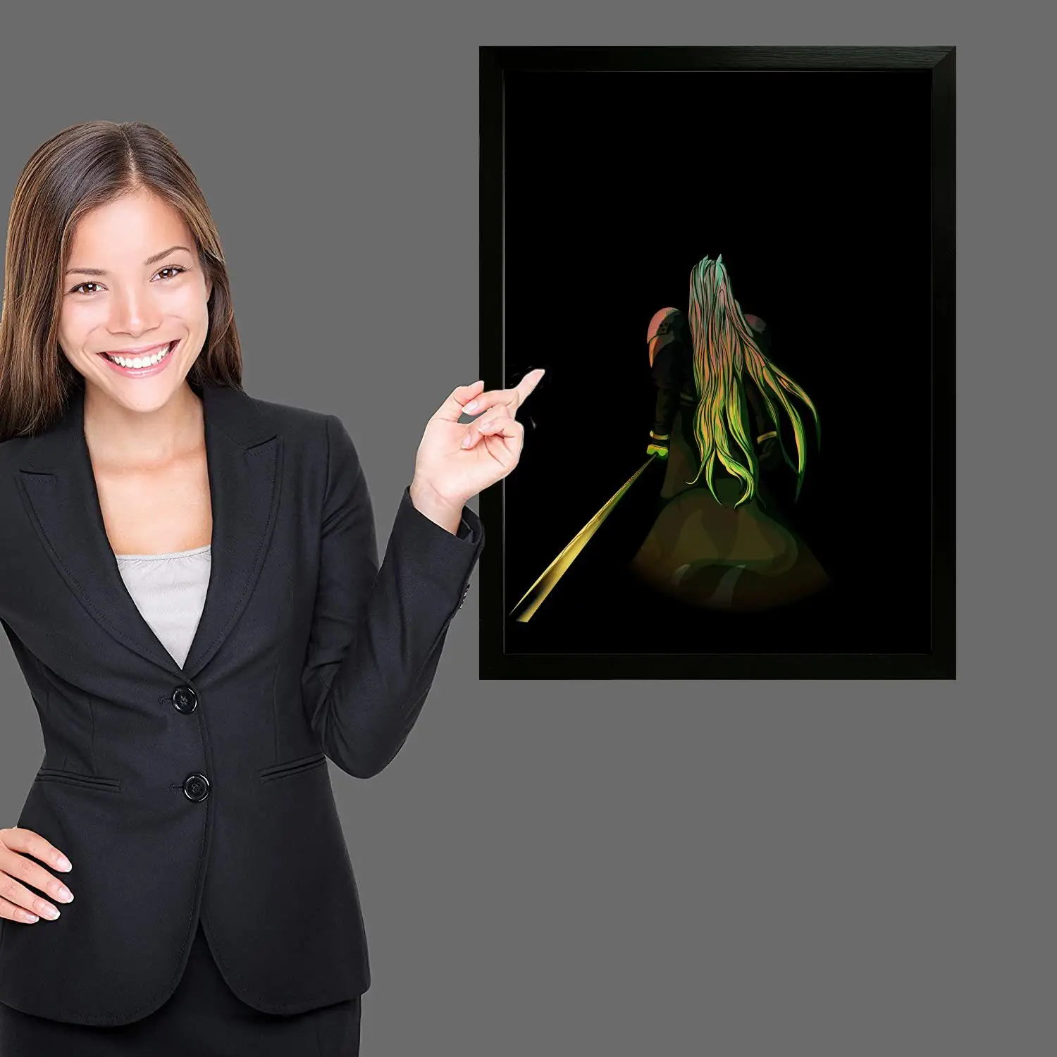 Sephiroth мультфильм холст художественный постер и настенное искусство картина с