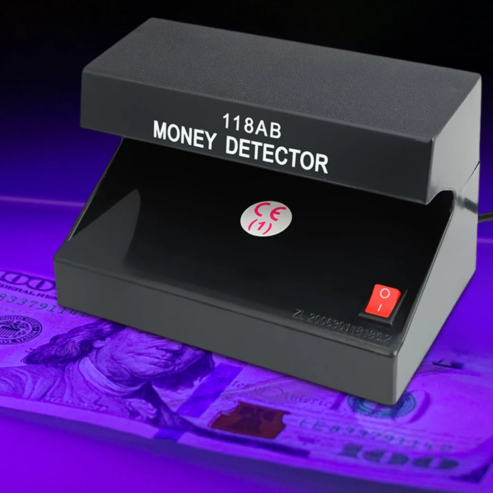 

Ультрафиолетовый портативный детектор банкнот с защитой от УФ-излучения, 4 Вт, 110 В, американская вилка, легкое устройство