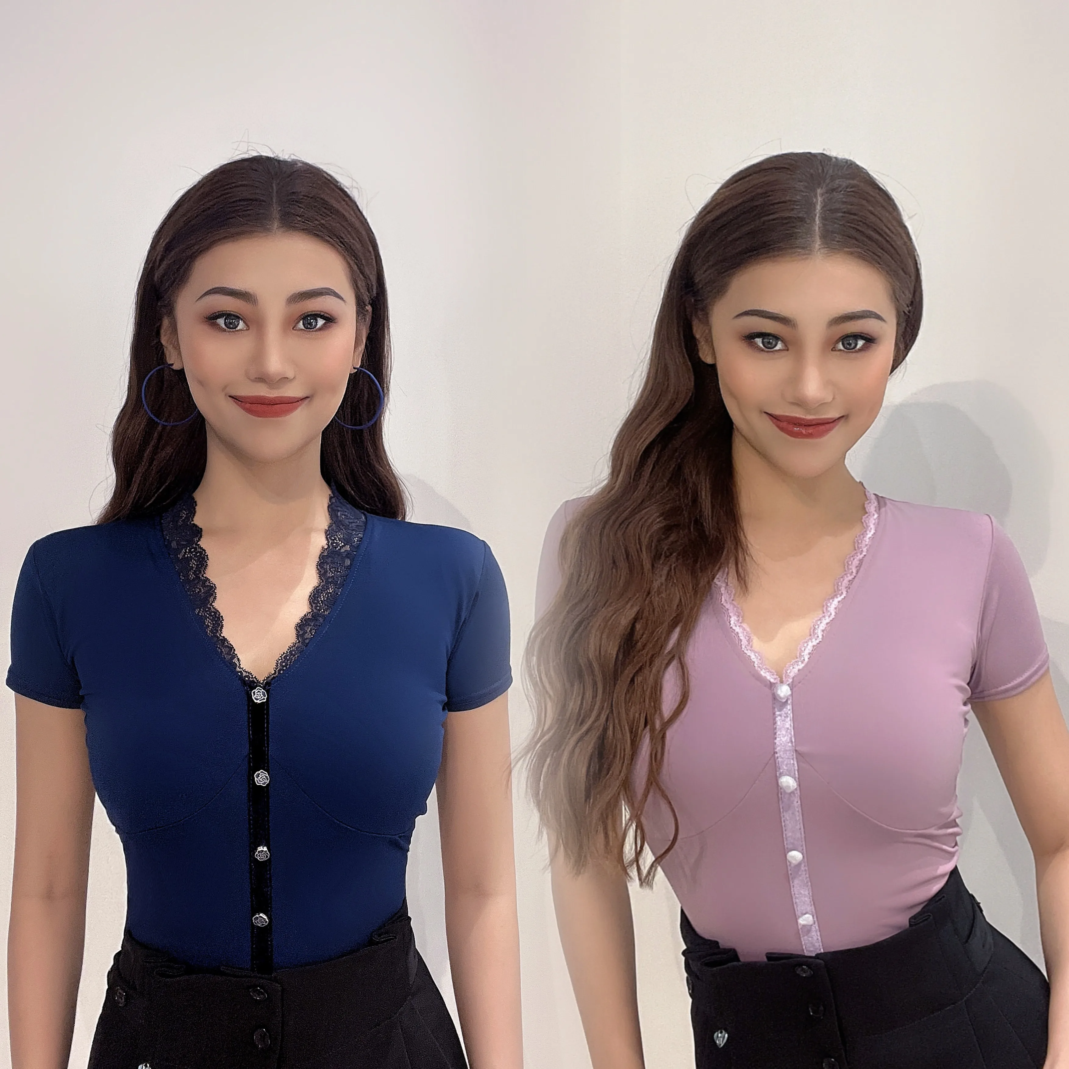 

Топ женский для латиноамериканских танцев, кружевной на воротнике, одежда для тренировок и танцев, Самба, Румба, одежда для выступлений, YS4023,...