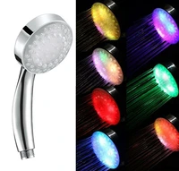 color changing shower head led light glowing 7 color changing automatic handheld water saving shower bathroom accessories