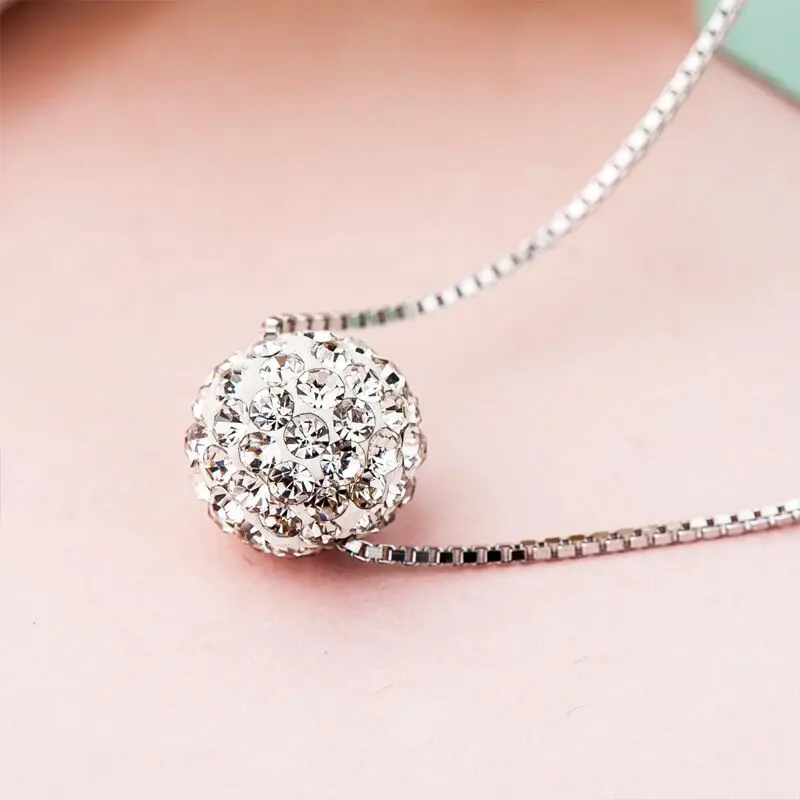 Лидер продаж простой дизайн шарик Шамбала Платиновое покрытие женская короткая