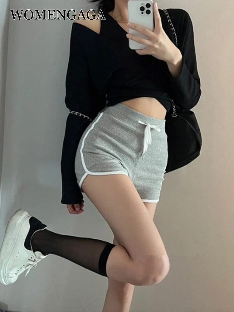 

Spice WOMENGAGA 2022 Girls Sexy Sports Leisure Shorts Workout Fitness High Waist Hip Hot Shorts Korean Women's Sweet A3JD