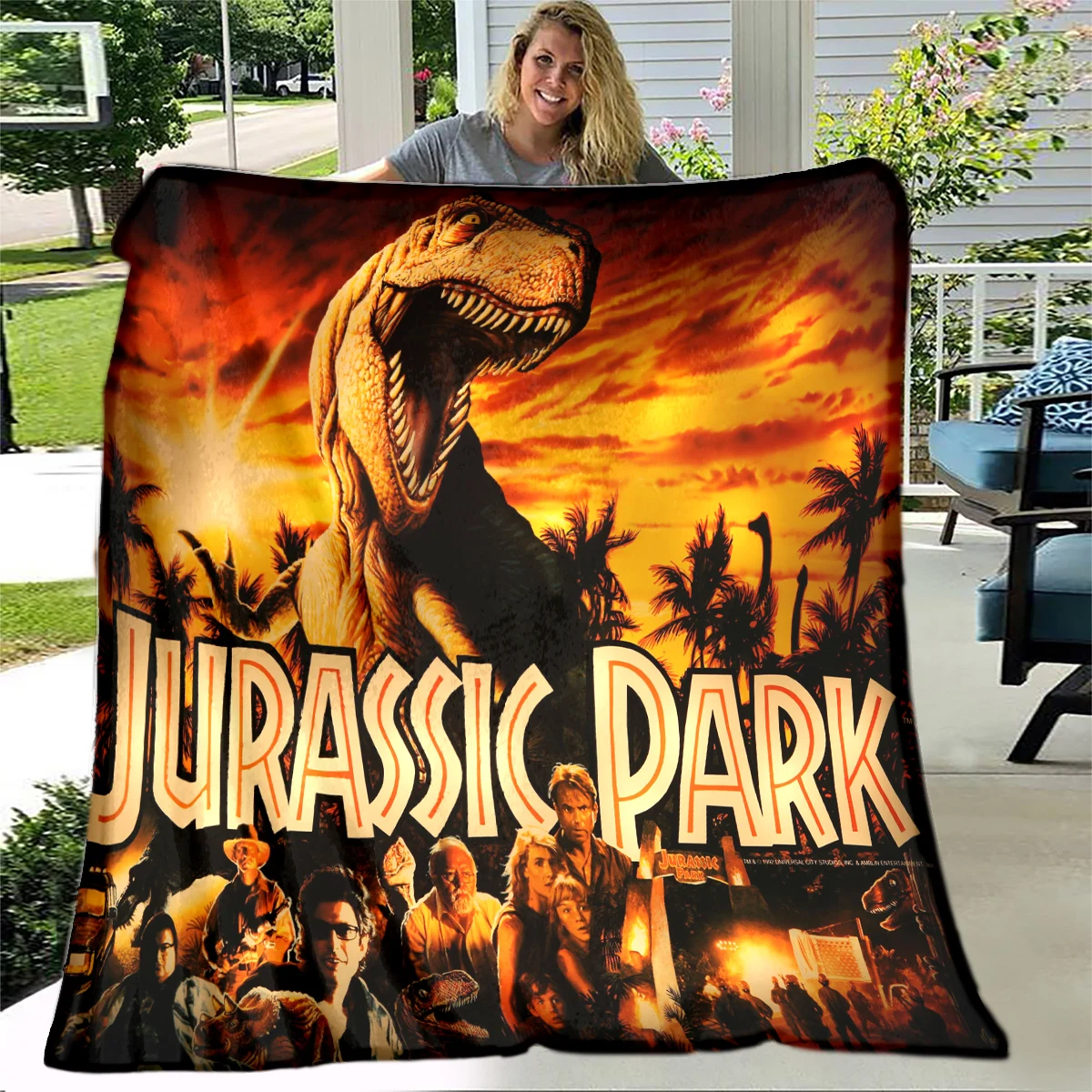 

Мягкое одеяло в стиле «Парк Юрского периода»