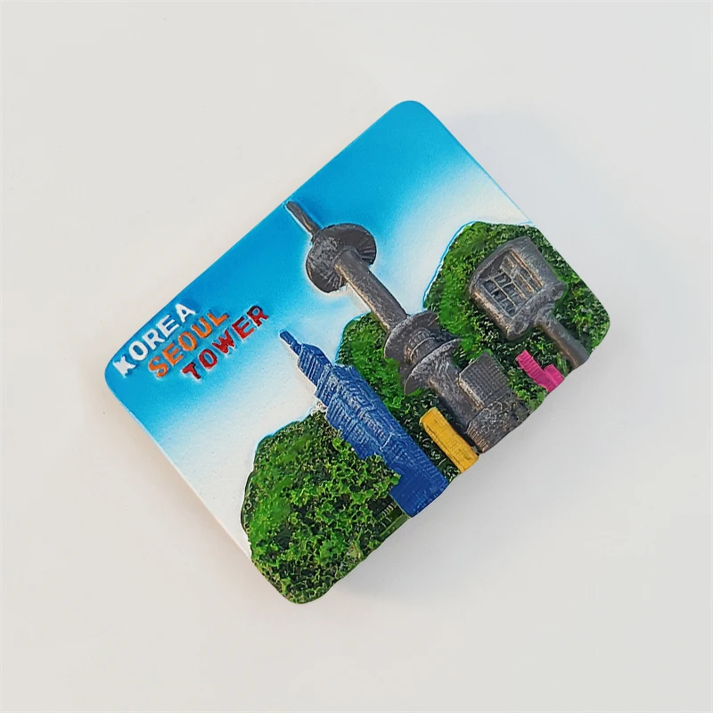 Южная Корея Кансан Башня Сеуля 3D Стереоскопические Туризм сувениры Картина из