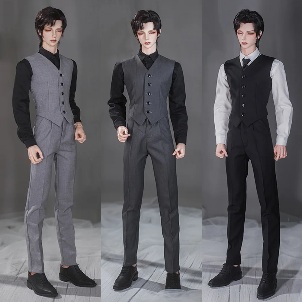 Custom-made BJD Dolls SD17-Uncle Clothes Set 3 Colors Gentleman Slim Suit Vest and Trousers Set for soom ID75 YC76 ID72 EID