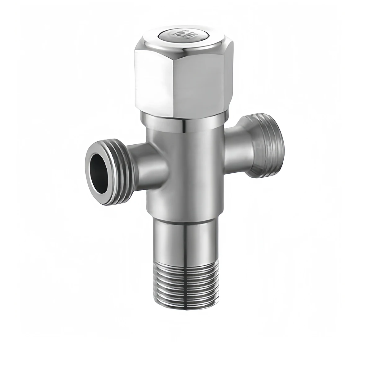 Двойной выпуск нержавеющая сталь 304 G1/2 угловой клапан с резьбой кухонный