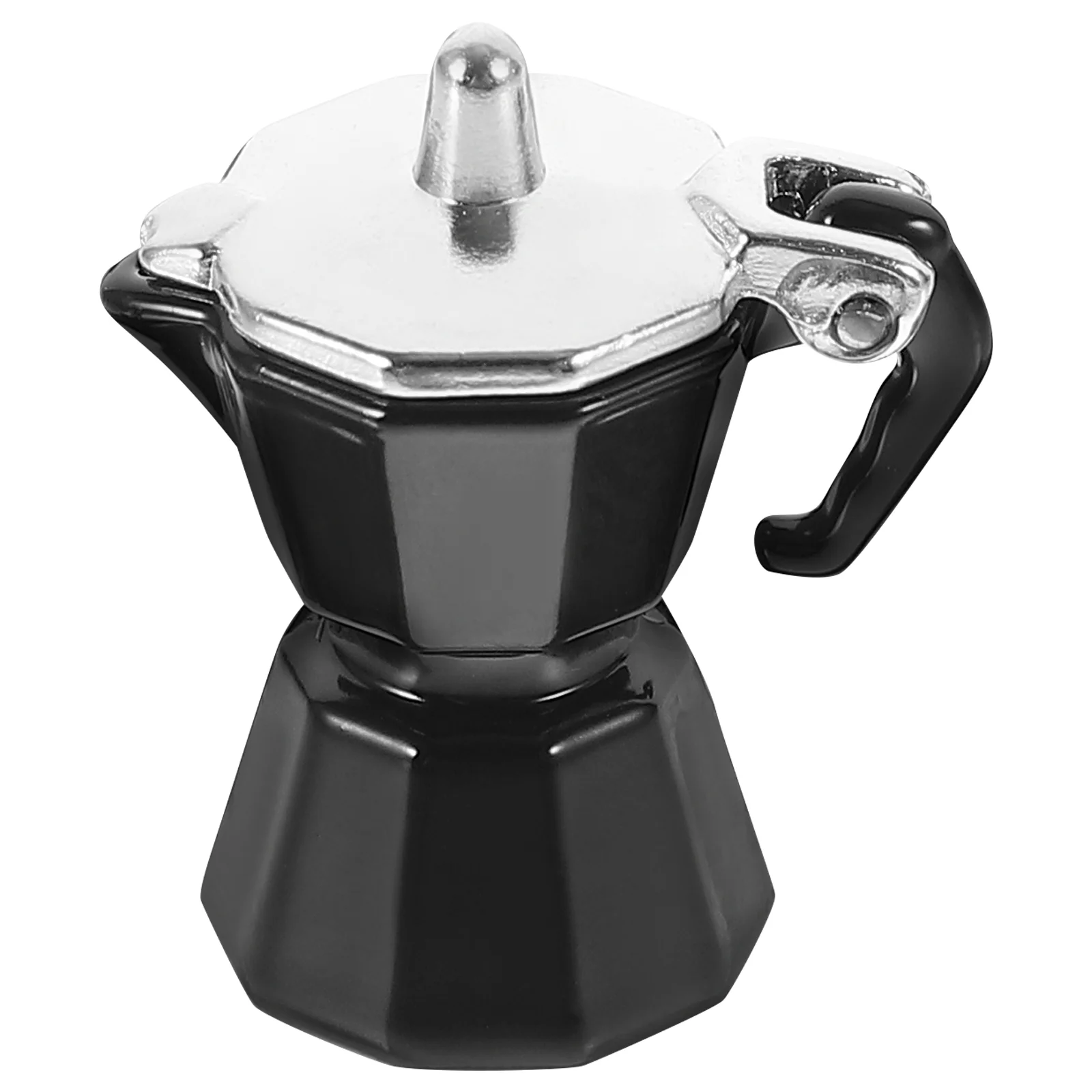 

Mini Photo Prop Pretend Coffee Pot House Kitchen Machine Lifelike Alloy Espresso Decor Accessories