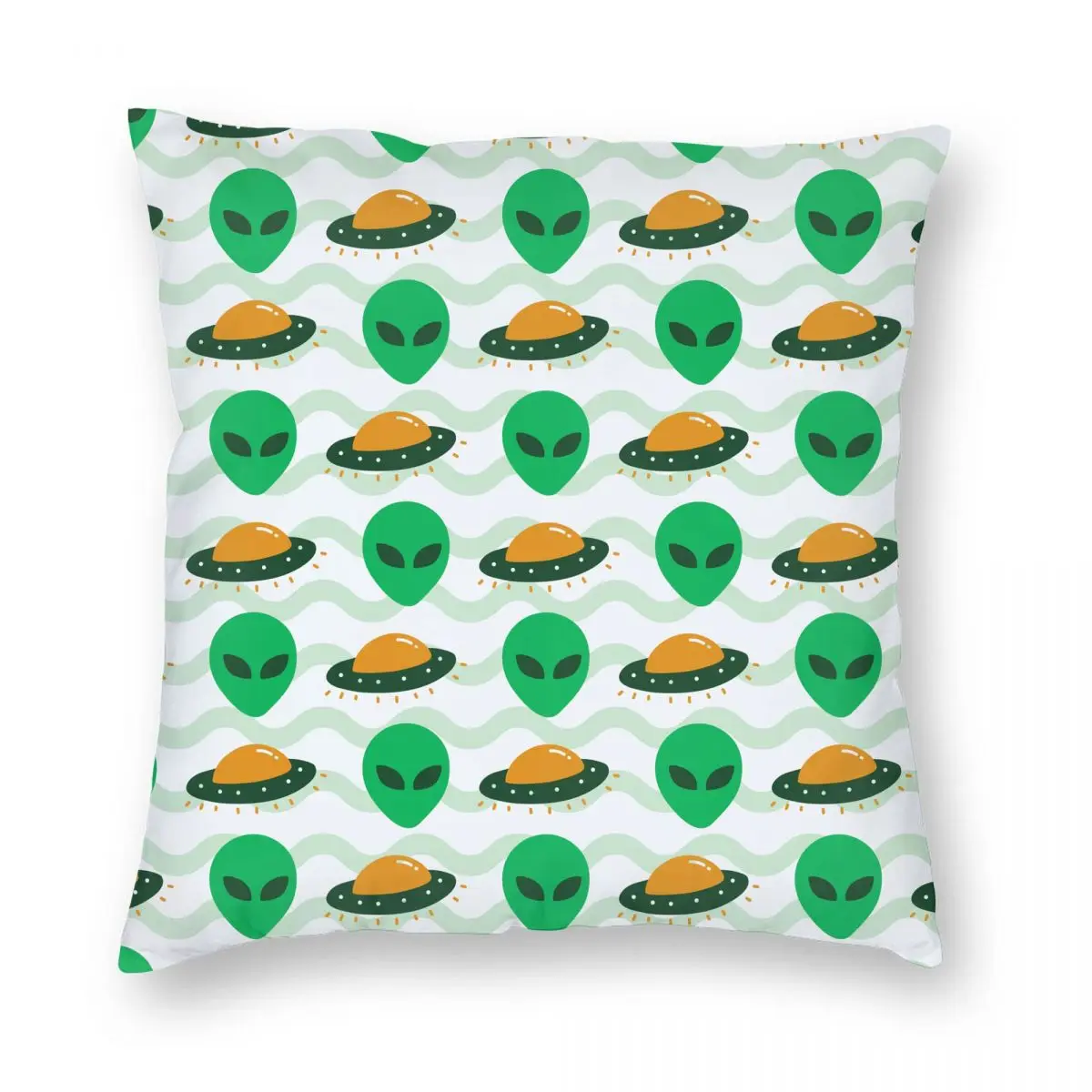 

Alien Ufo Invasion Spaceship Pillowcase Soft Polyester Cushion Cover Decoration Pillow Case Cover Chair Zipper 40X40cm