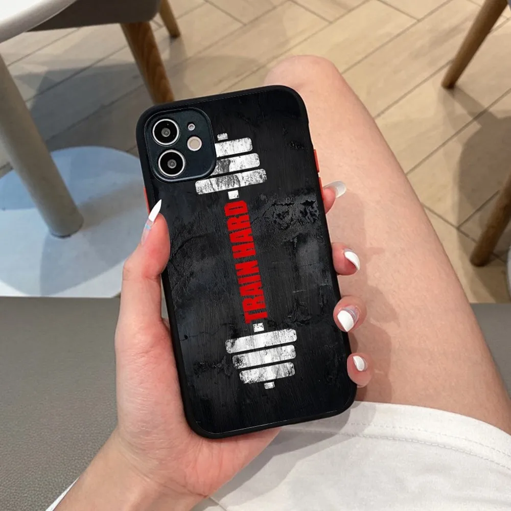 Чехол для телефона тренажерного зала фитнеса бодибилдинга iPhone 14 X XR XS 7 8 Plus 11 12 13 pro