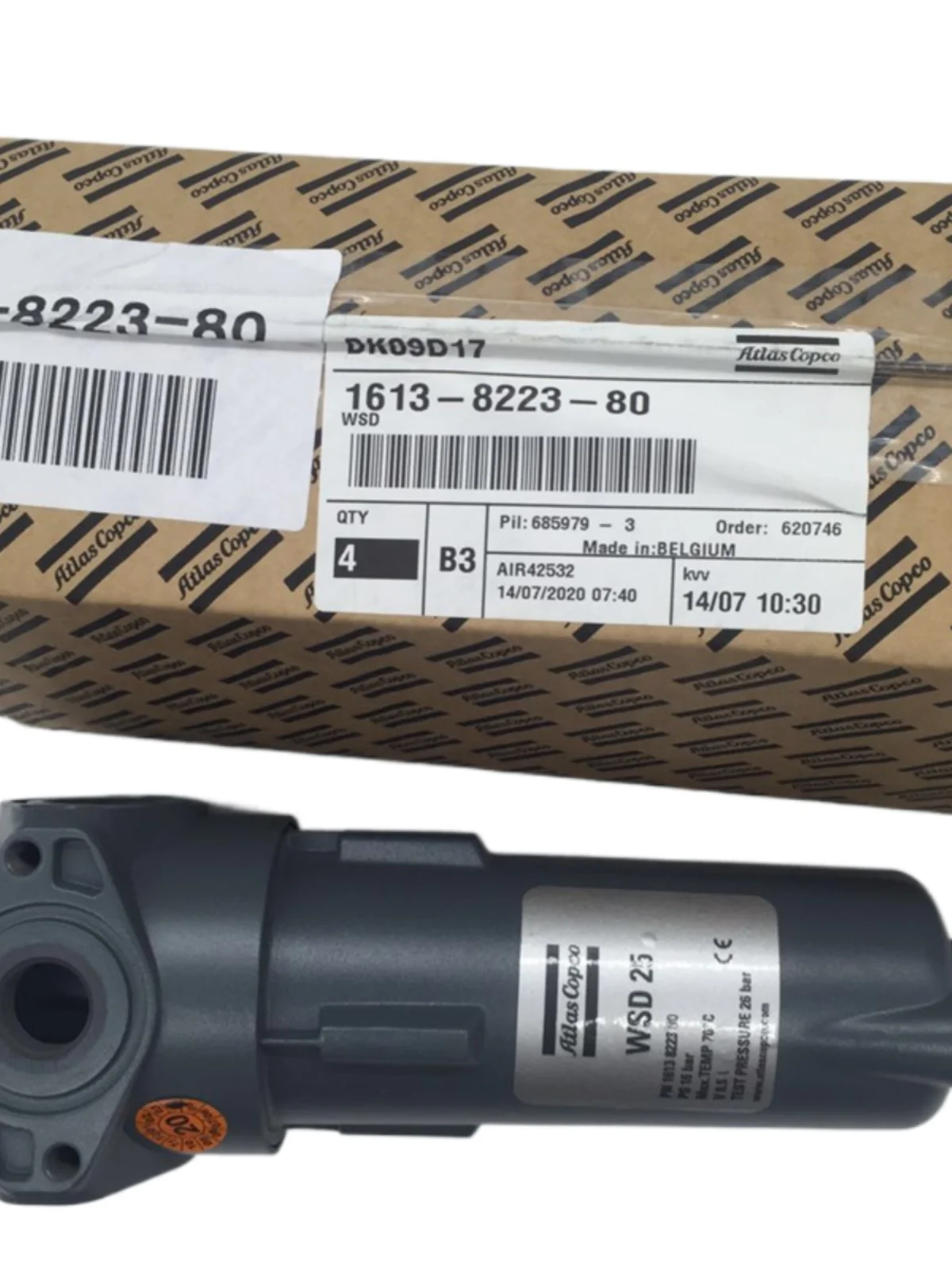 Для воздушного компрессора газоводный сепаратор atlas copco дренажный клапан 1613822380 =