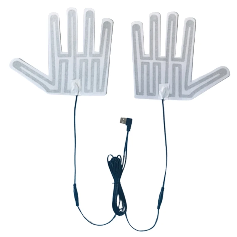 5 В USB-перчатки с подогревом пальцев электрические перчатки нагревательные