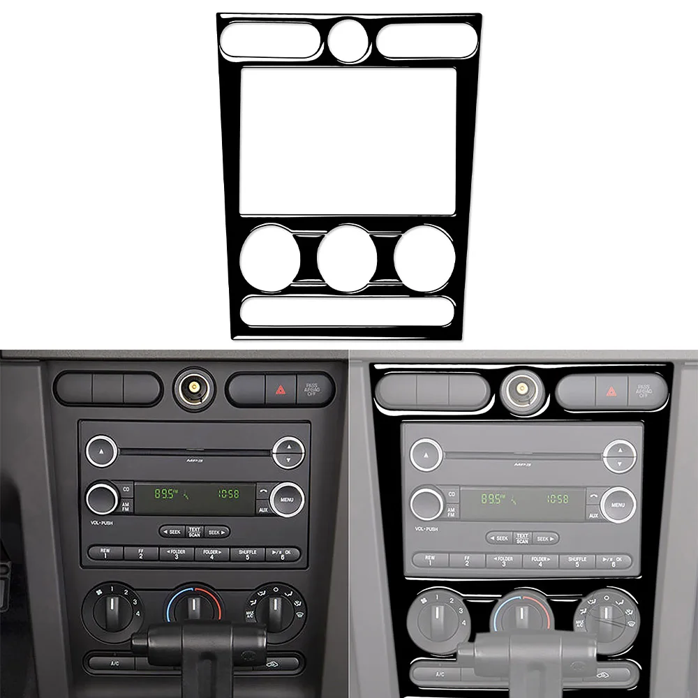 

for Ford Mustang 2005 2006 2007 2008 2009 Surrounding Air Conditioning Control Panel Decoration Cover Trim Car Accessories ABS
