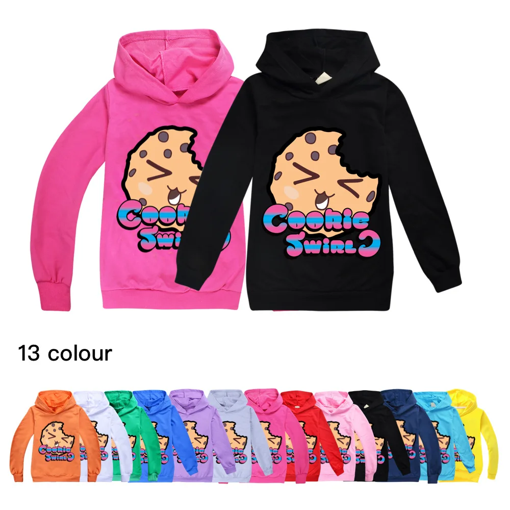 

Cookie Swirl C Kids Clothes Girls 2 To 16 Teenage Children's Wear Hooded Top Sweatershirt Graphic T Shirts Boy Kawaii Clothing