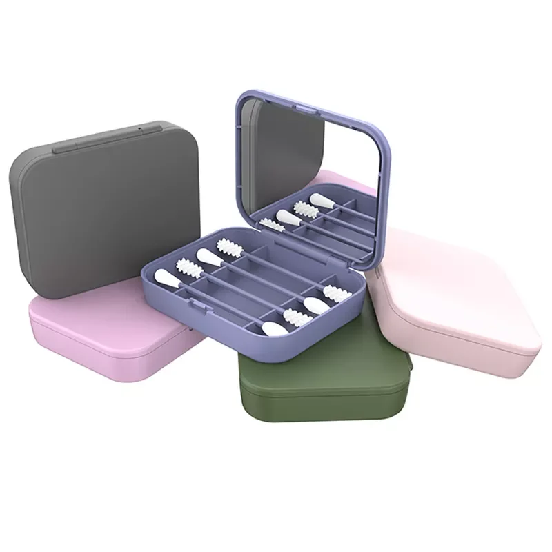 

Новые многоразовые ватные тампоны, Косметические Силиконовые палочки для чистки ушей, двусторонние палочки для макияжа