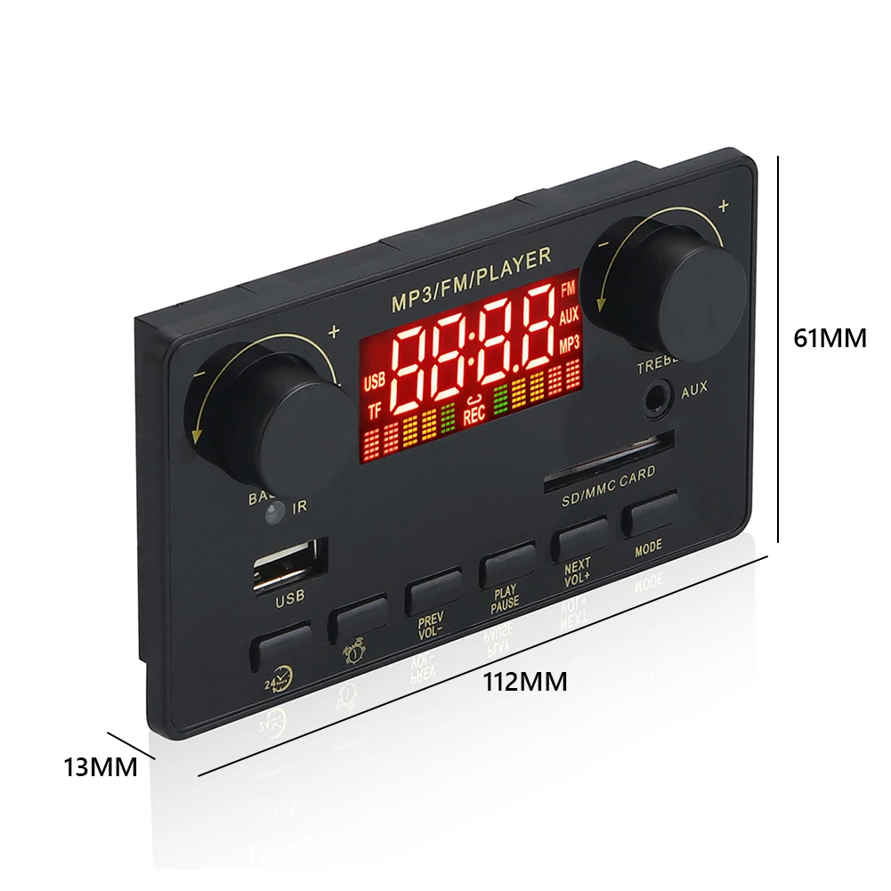 2*40 Вт 80 усилитель Bluetooth 5 0 бас MP3-плеер декодер плата DC 7 в-23 в автомобильный