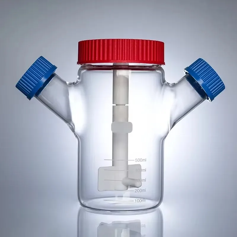 Магнитная бутылка для перемешивания реагента GL45 Резьбовая выращивания клеток (125