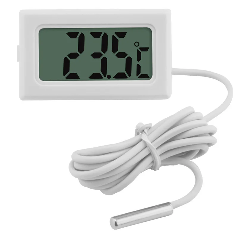 

LCD Digital Thermometer Hygrometer Temperature Indoor Convenient Temperature Sensor Humidity Meter Gauge Instruments Cable