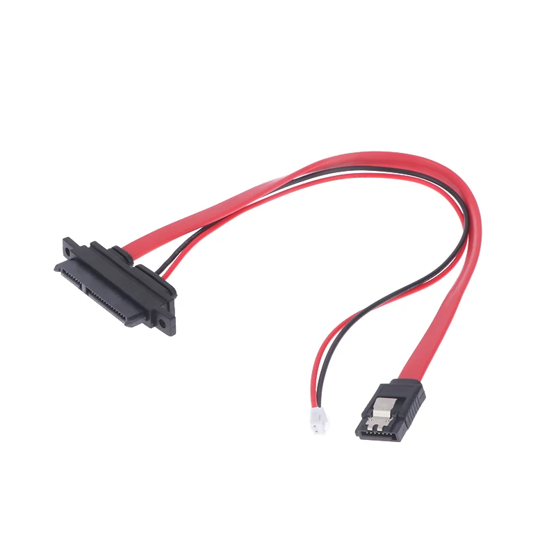 Фото 2 в 1 7-контактный разъем SATA DATA + 2-контактный разъем FDD для подачи питания Combo 7 + 15 контактов 22P SATA сдвоенный кабель CD/DVD HD 1 шт. №2