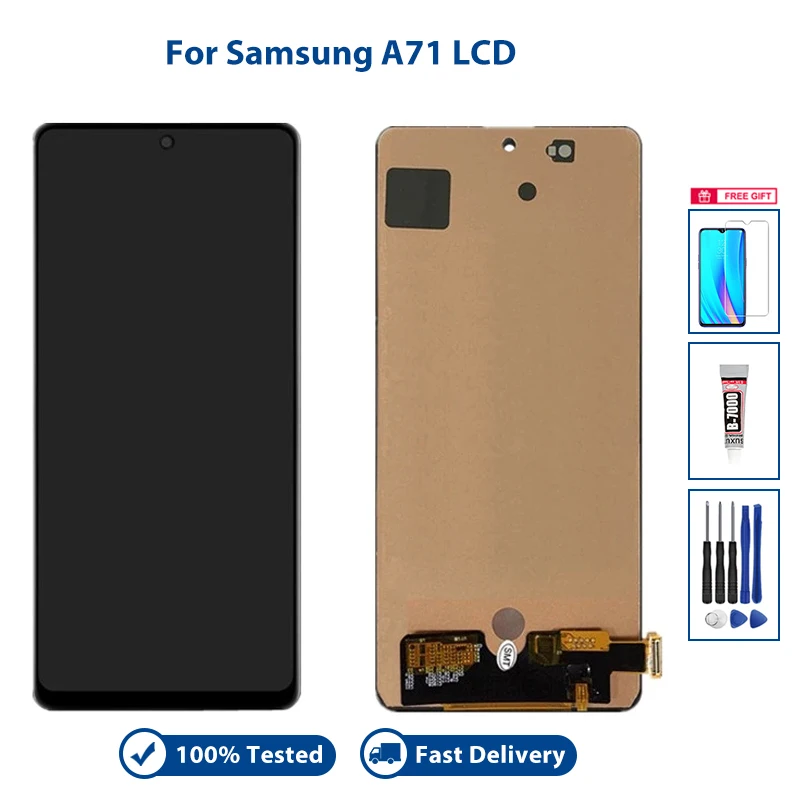 

Высококачественный ЖК-дисплей для Samsung A71 2020 A715 LCD A715F LCD для Samsung A715 A715F экран дигитайзер сборка с или без рамки